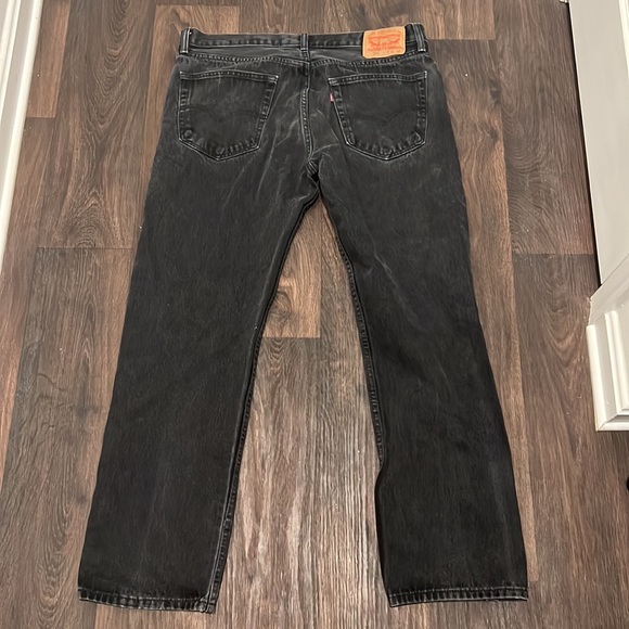 Men’s Levi’s Black Jeans 505 Size 36 - Picture 2 of 3